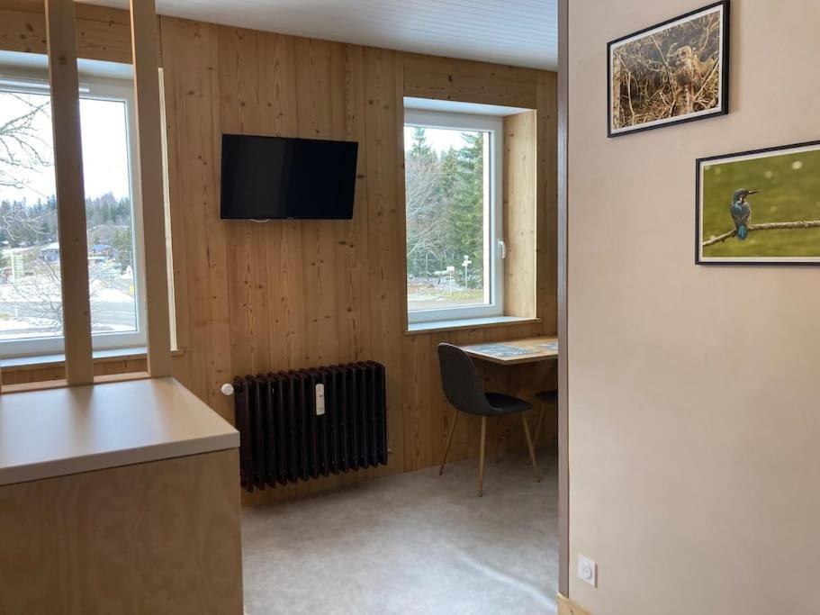 Studio Chaleureux Au Depart Des Sentiers Et Pistes De Ski Lajoux Exterior foto